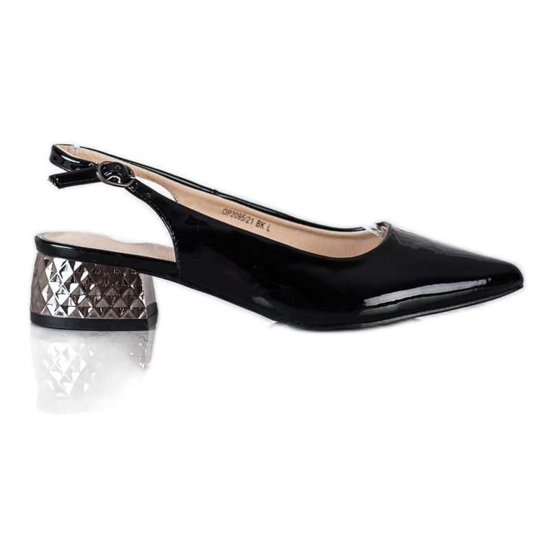 Filippo Modische Pumps mit freiliegendem Absatz schwarz