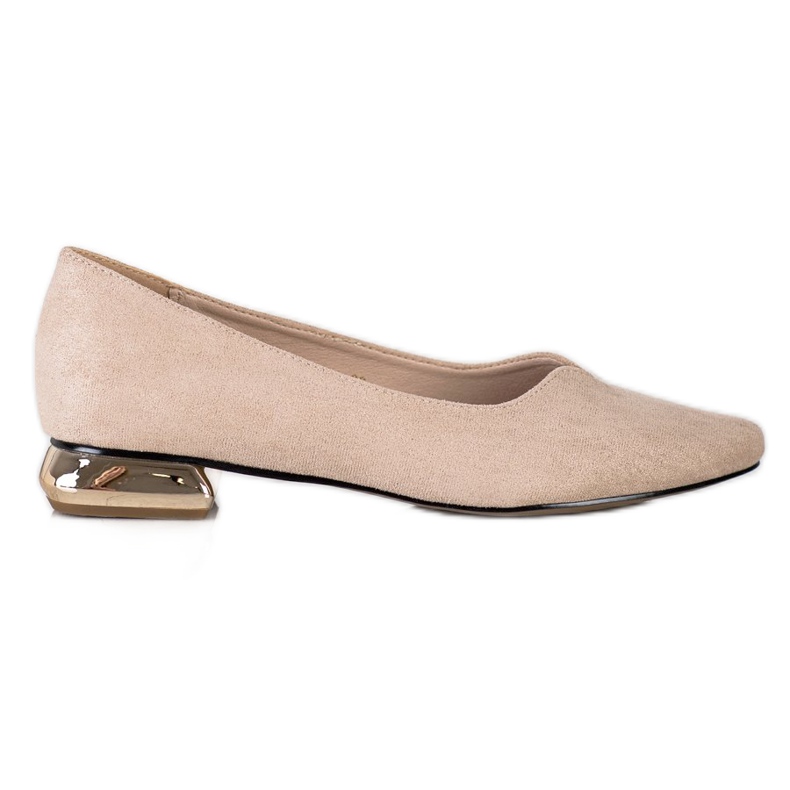 Pumps mit goldenem Absatz VINCEZA beige