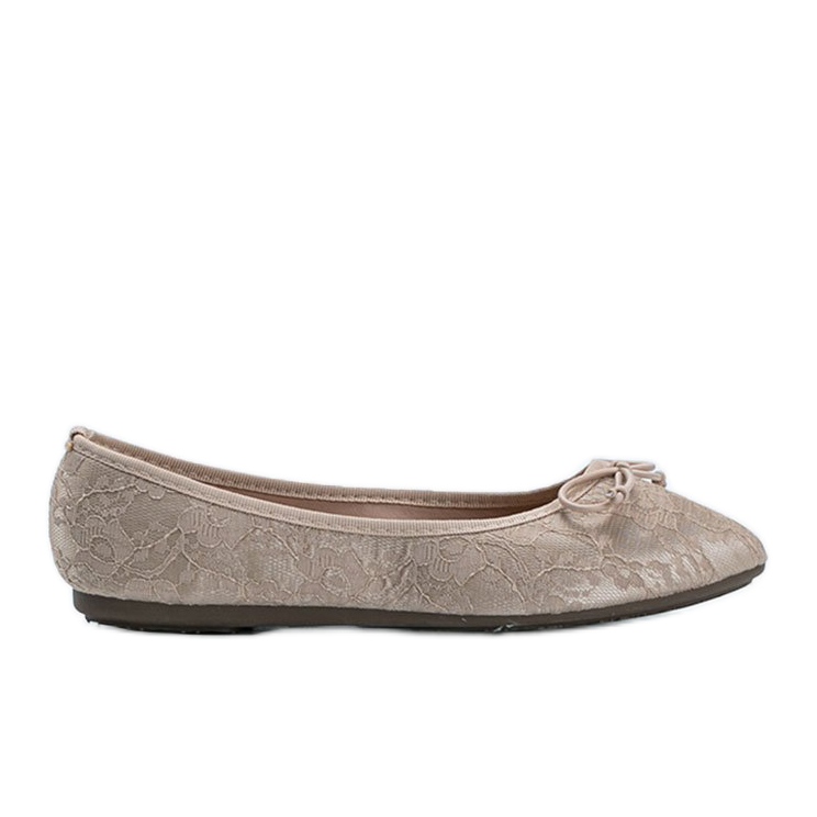 Beige Spitzenballerinas von Alessandra