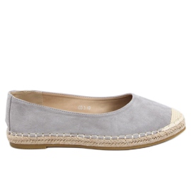 Graue Espadrilles für Damen CD-3 Grau
