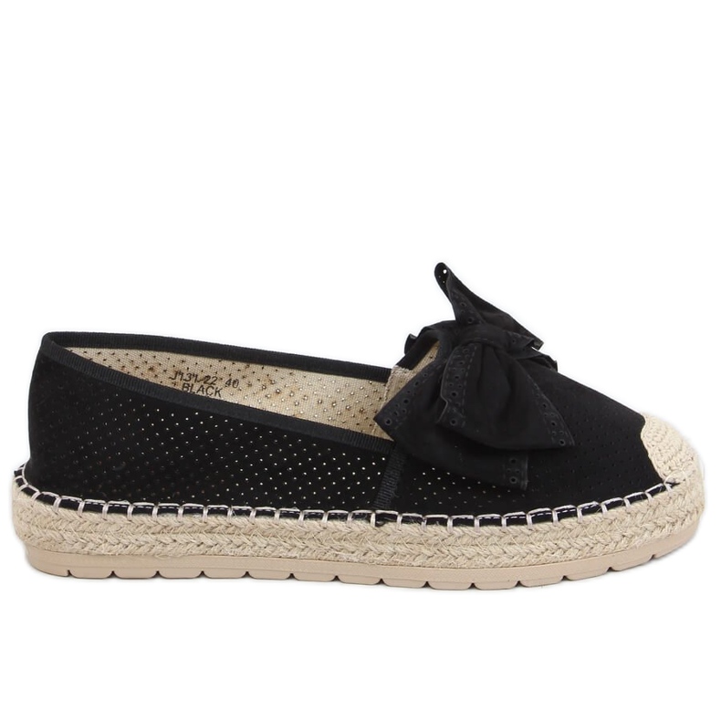 Schwarze Damen Espadrilles J131-22 Schwarz