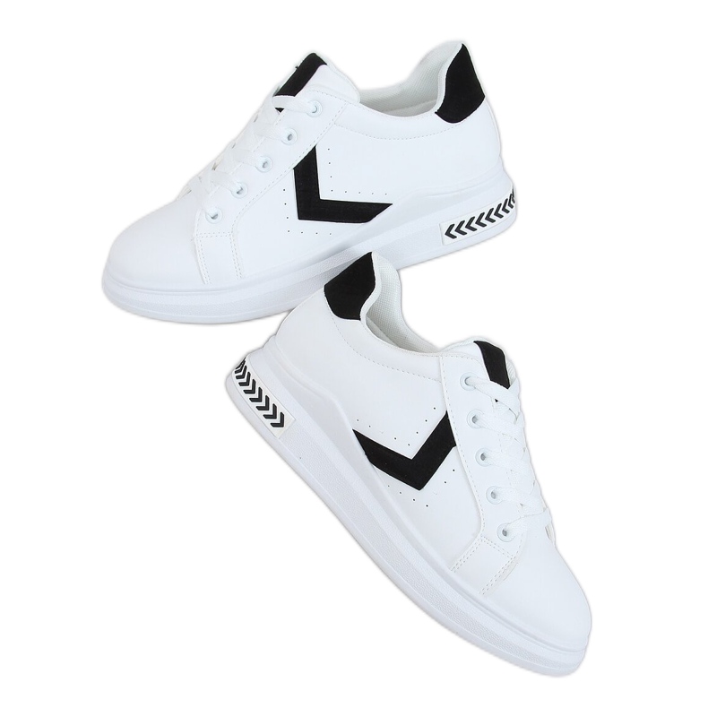 Weiße CC-40 WHITE / BLACK Damen-Sneaker schwarz