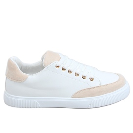 Weiße Damen-Sneaker 6110 Beige