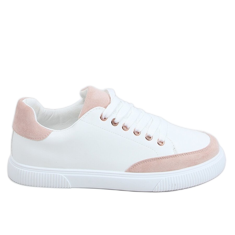 Weiße Damen-Sneakers 6110 Pink