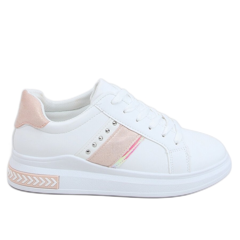 Weiße Damen Sneaker CC-42 Pink
