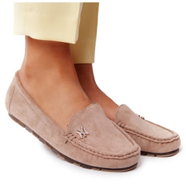 PS1 Loafer aus Wildleder für Damen Beige Madelyn