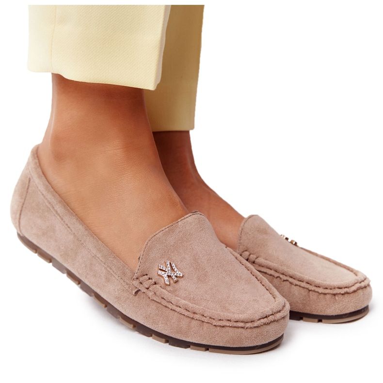 PS1 Loafer aus Wildleder für Damen Beige Madelyn