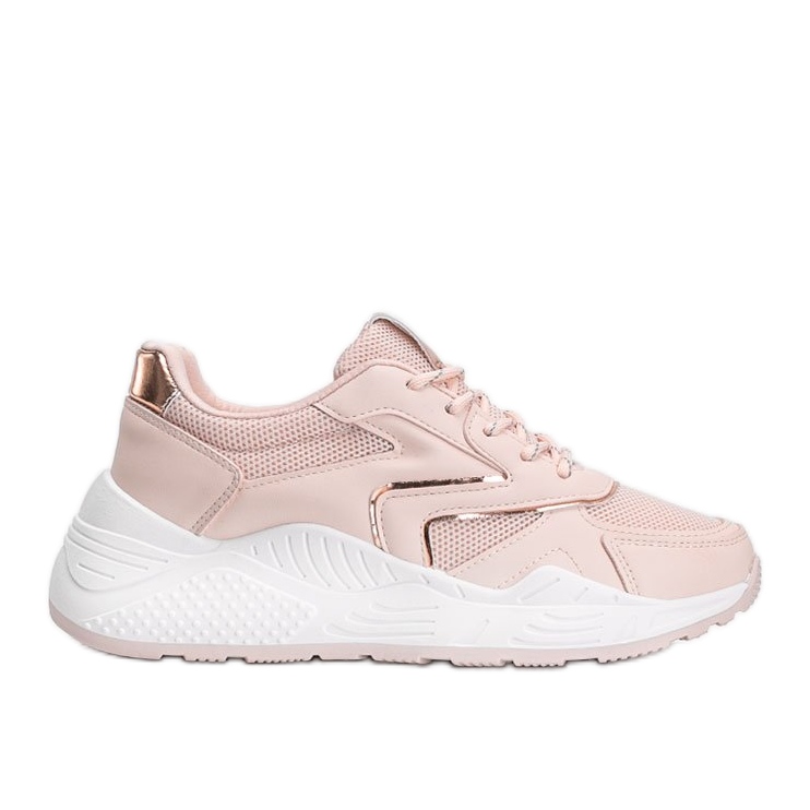 Chunky pinke Sneaker mit metallischen Kenna-Details rosa
