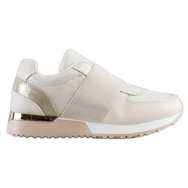 SHELOVET Stylische Slip-On-Sneaker beige