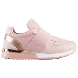 SHELOVET Stylische Slip-On-Sneaker rosa