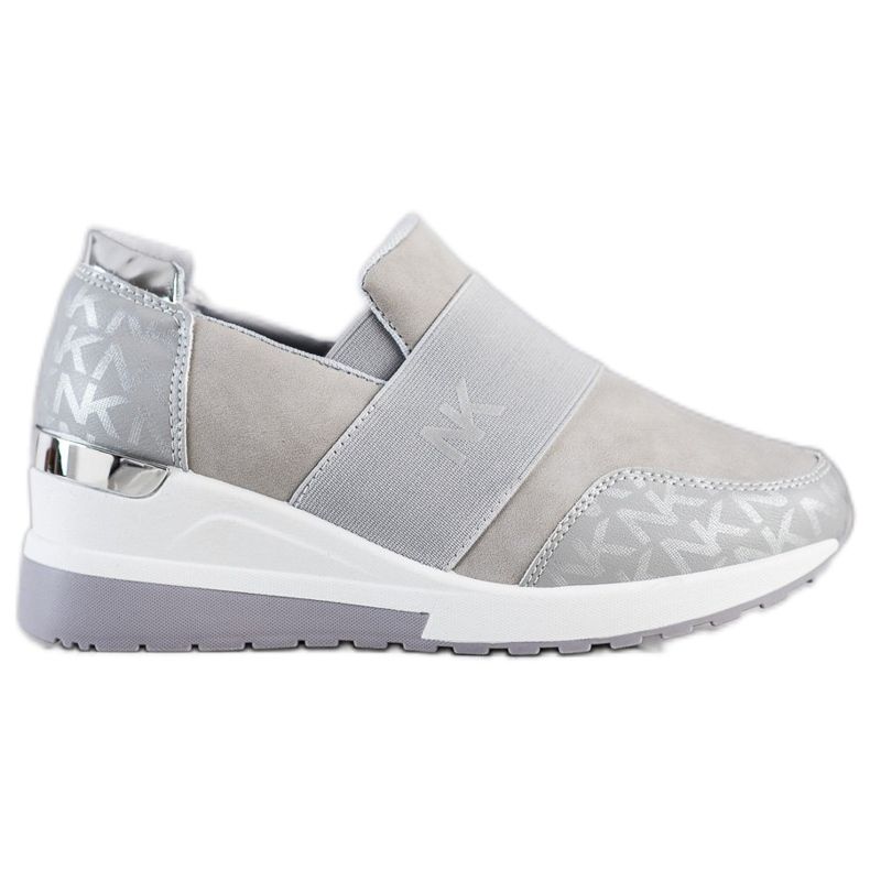 SHELOVET Slip-on graue Turnschuhe