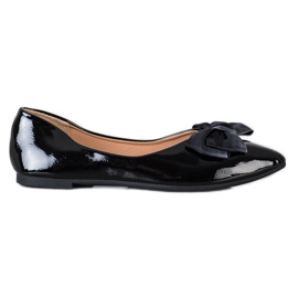 Diamantique Elegante Lackballerinas schwarz