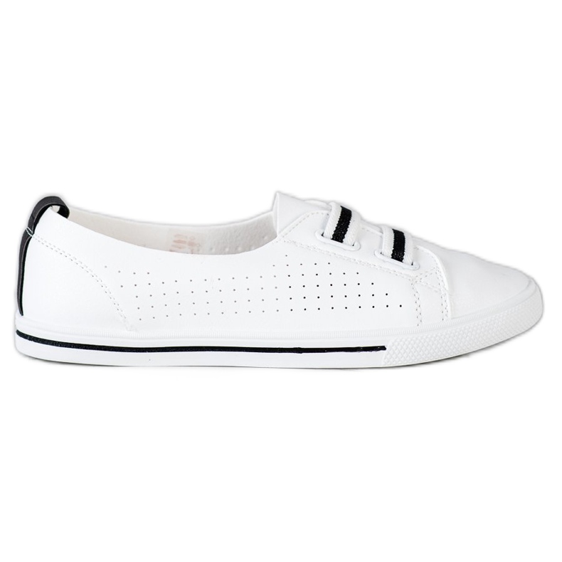 SHELOVET Slip-on niedrige Sneakers weiß
