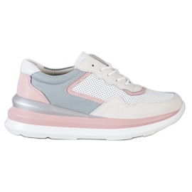 ARTIKER Ledersneaker auf der Plattform mehrfarbig