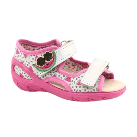 Befado Sandalen Kinderschuhe 065P148 rosa silber- grau
