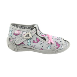 Befado Kinderschuhe 213P123 rosa silber-