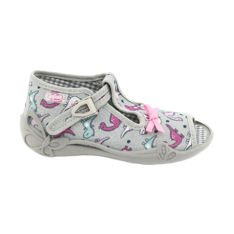 Befado Kinderschuhe 213P123 rosa silber-