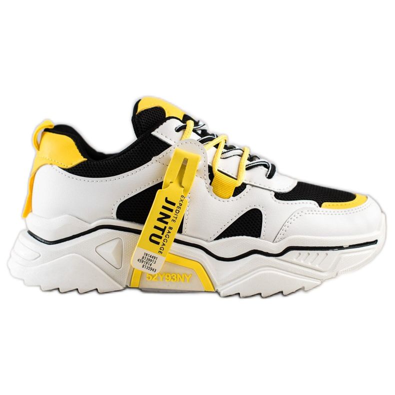 Weide Modische Sneaker zum Schnüren weiß schwarz mehrfarbig