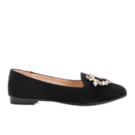 Schwarze Damen Brille Loafer