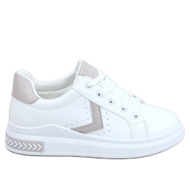 Weiße Damen Sneaker CC-40 Grau