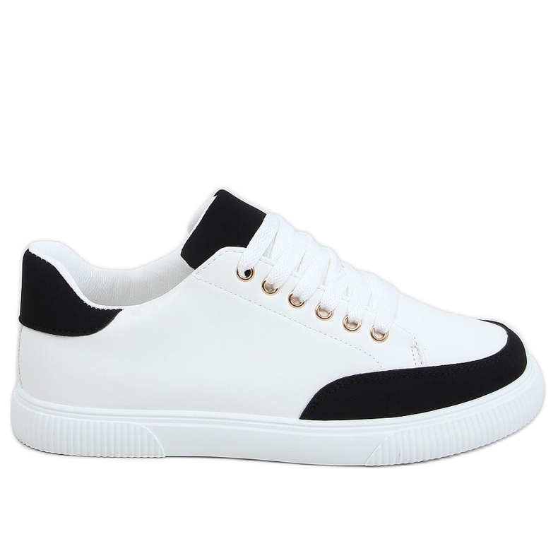 Weiße Damen Sneakers 6110 Schwarz