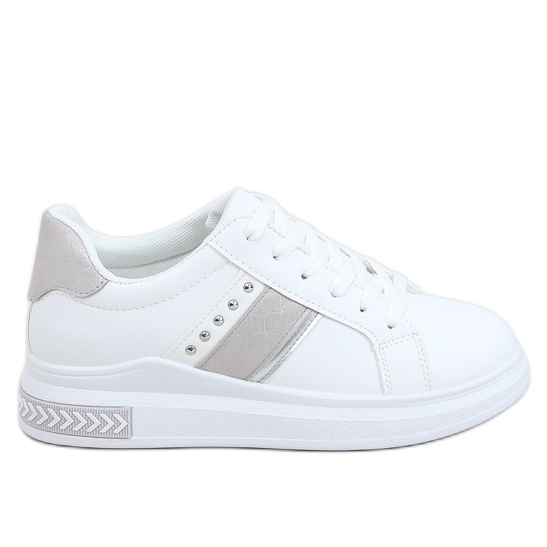 Weiße Damen Sneaker CC-42 Grau