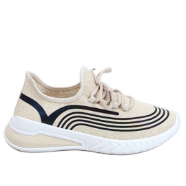 Beige Socken 3436 Beige Sportschuhe