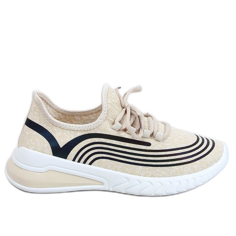 Beige Socken 3436 Beige Sportschuhe