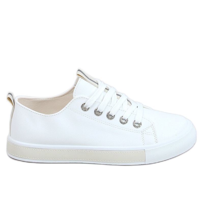 Weiß-beige Sneakers für Damen A88-87 Beige