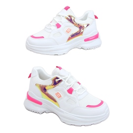 Damen Sportschuhe weiß und rosa HX-68 Red