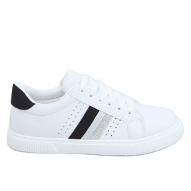 Weiße Damen Sneakers 6111 Schwarz