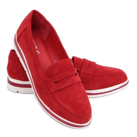 Loafer mit hohen Sohlen rot 1151 Rot