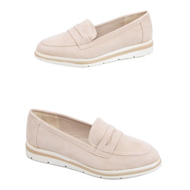 Loafer mit hohen Sohlen 1151 Beige