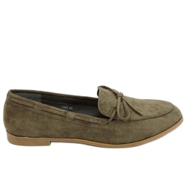 Grüne klassische Damenslipper 3394 Grün