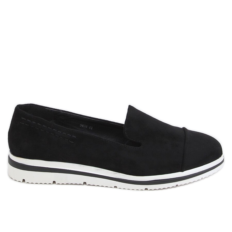 Loafer mit hohen Sohlen schwarz 5836 Black