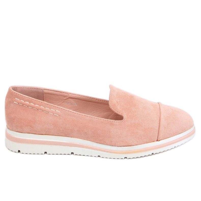 Pink 5836 Pinke Loafer mit hohen Sohlen rosa