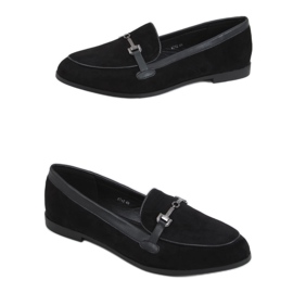 Schwarze Damen-Loafer 8742 Black
