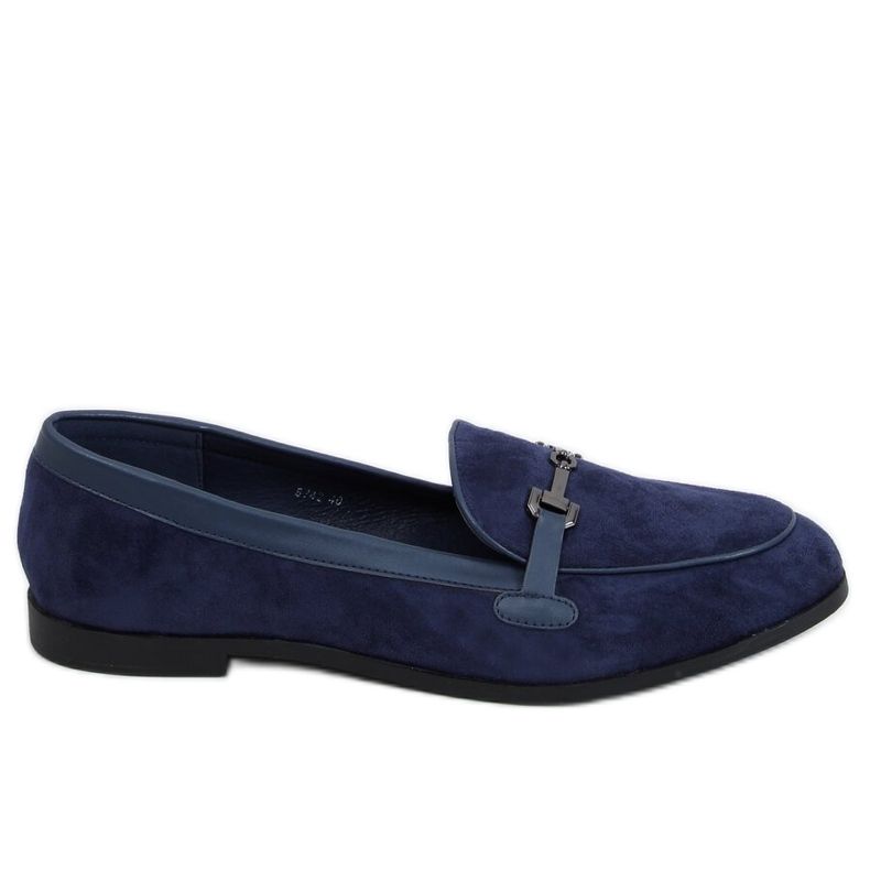 Marineblaue Loafer für Damen 8742 Blue navy blau