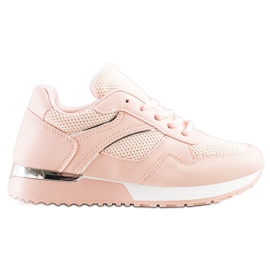 SHELOVET Stylische Sneaker für den Frühling rosa