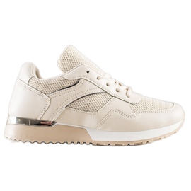 SHELOVET Stylische Sneaker für den Frühling beige