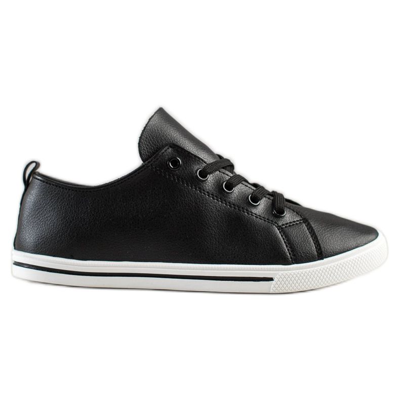 SHELOVET Bequeme niedrige Sneakers schwarz