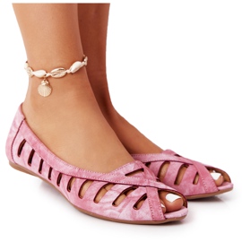 Maciejka Rote Lederballerinas 04506-28
