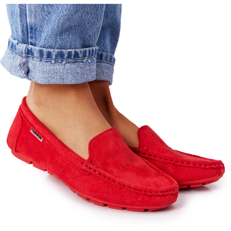 PH1 Rote San Marino Wildleder-Loafer für Damen