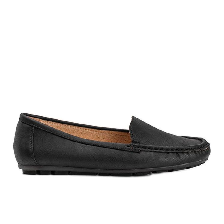 Schwarze Dianna Damen-Loafer aus Kunstleder