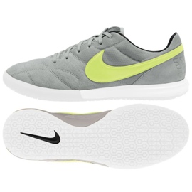 Nike Premier 2 Sala Ic M AV3153 012 Fußballschuhe grau grün grautöne