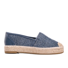 Carly Blau gewebte Espadrilles