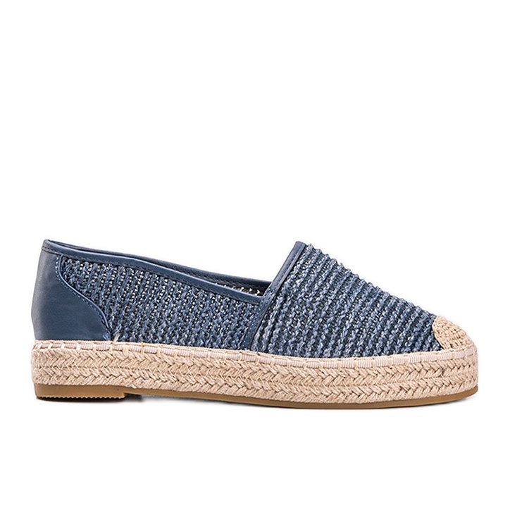 Carly Blau gewebte Espadrilles