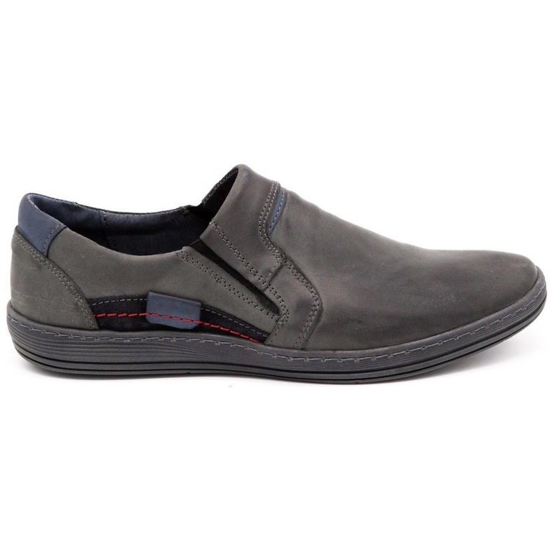 Olivier Herren Leder Loafer 520 grau