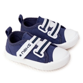 EVE Sneakers für Kinder mit Klettverschluss Navy Blue News marineblau
