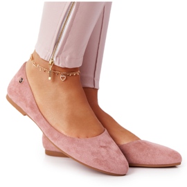 Wildlederballerinas Sergio Leone BL622 Pink rosa